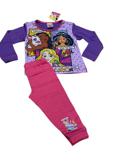 Girls Princess Disney Purple & Pink Multi Pyjamas