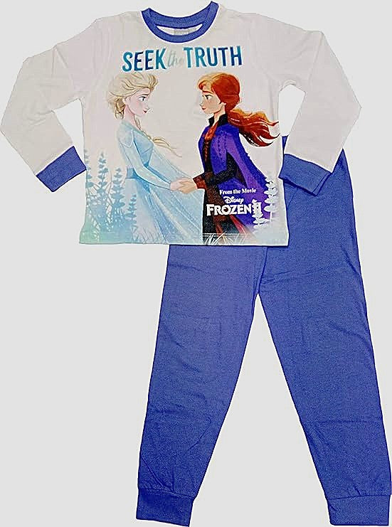 Girls Disney Frozen Elsa Anna Seek The Truth Pyjamas Set