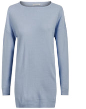 Load image into Gallery viewer, Ladies Sky Blue Textured Soft Knitted Long Sleeve Jumpers
