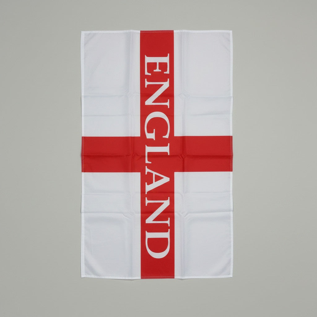 2 Piece England British St Georges Flag Red White Cotton Blend KitchenTea Towel