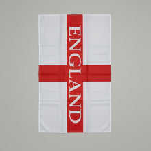 Load image into Gallery viewer, 2 Piece England British St Georges Flag Red White Cotton Blend KitchenTea Towel
