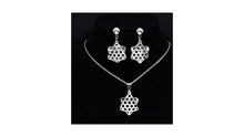 Load image into Gallery viewer, Ladies Silver Stars Cutout Hollow Layered Necklace Sets

