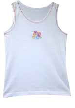 Load image into Gallery viewer, Girls Disney Princess White 2 Pack Soft Cotton Sleeveless Underwear Vests
