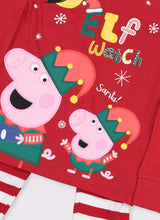 Load image into Gallery viewer, Boys Girls Peppa Pig Elf Watch Cotton Christmas Nightwear

