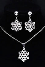 Load image into Gallery viewer, Ladies Silver Stars Cutout Hollow Layered Necklace Sets
