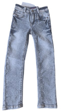 Load image into Gallery viewer, Girls Light Blue Wash Effect Stretchy Regular Fit Straight Leg Jeans

