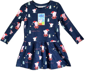 Girls Peppa Pig Christmas Top Dress & Leggings Sets