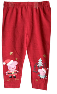Girls Peppa Pig Christmas Top Dress & Leggings Sets