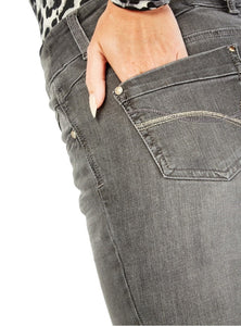 Ladies Vintage Denim Grey Wash Low Waist Skinny Jeans