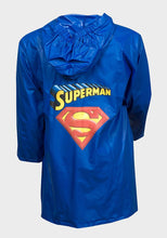 Load image into Gallery viewer, Boys Girls Superman Raincoat Waterproof Hooded  PVC Rain Jackets
