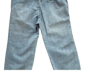 Boys Light Dark Blue Wash Elasticated Waist Cotton Cuffed Hem Jogger Denim Jeans