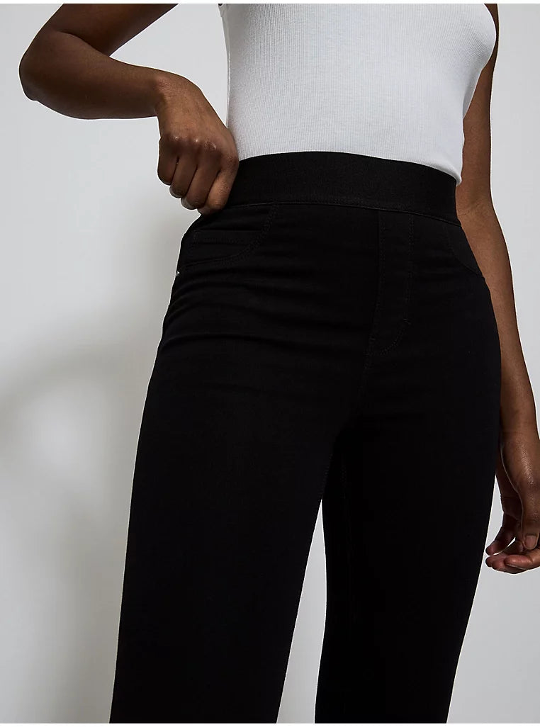 Black High Waisted Elasticated Waistband Skinny Fit Stretchy Pant Jeggings