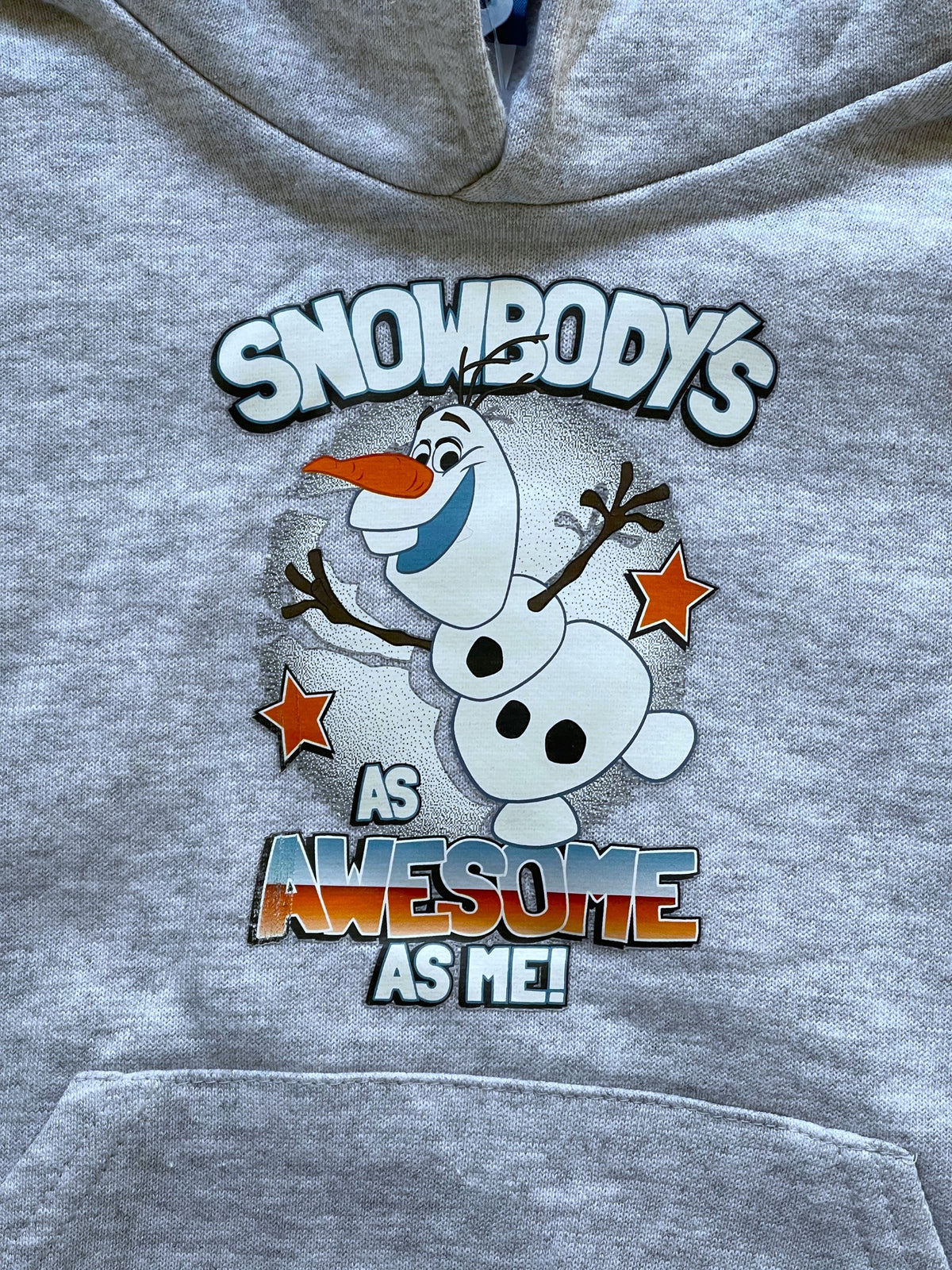 Boys Girls Disney Frozen Olaf Grey Hoodie
