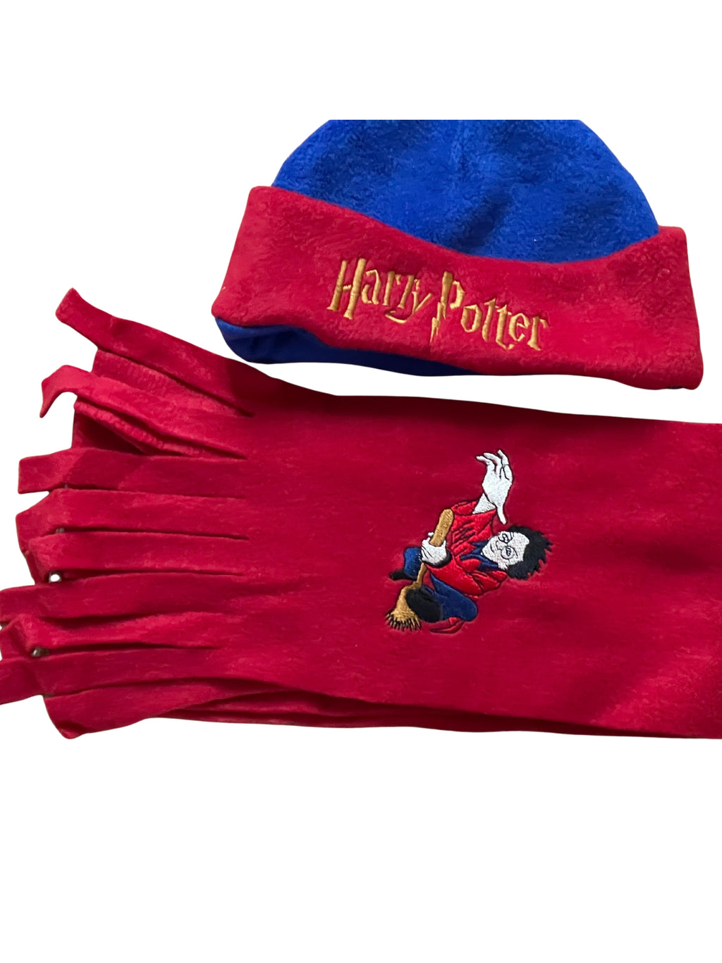 Kids Boys Red Blue Harry Portter Soft Fleece Warm Autum Winter Cap & Scarf Sets