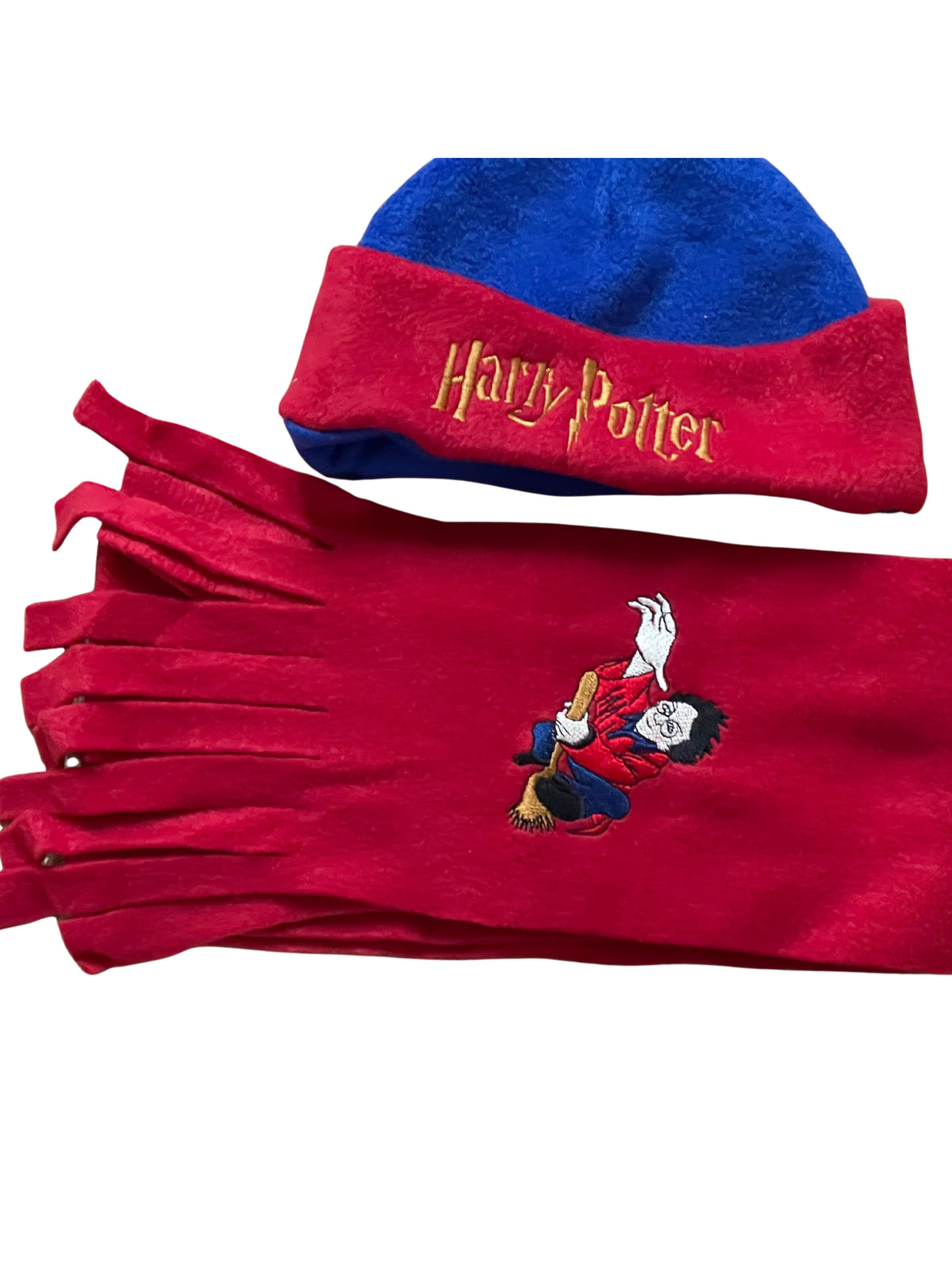 Kids Boys Red Blue Harry Portter Soft Fleece Warm Autum Winter Cap & Scarf Sets