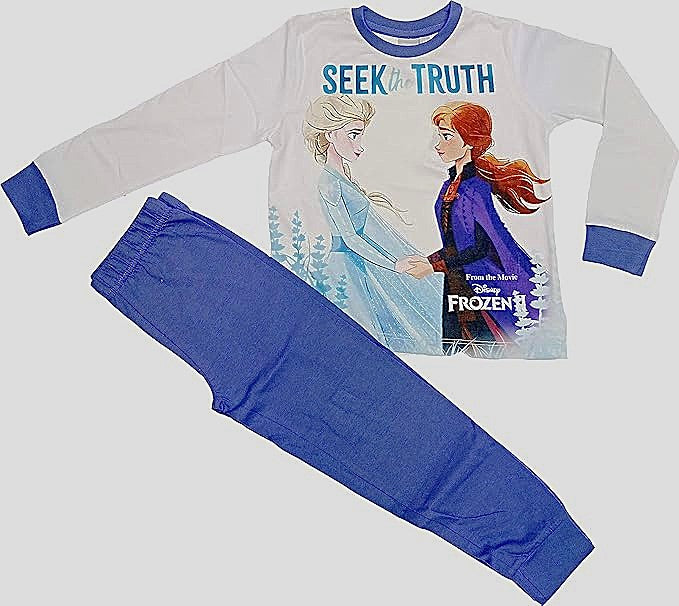 Girls Disney Frozen Elsa Anna Seek The Truth Pyjamas Set
