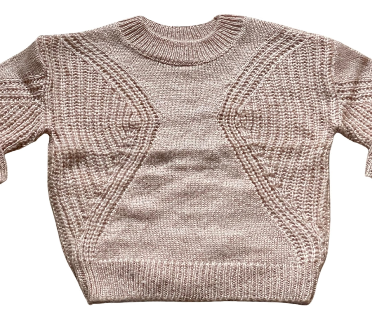 Girls Palamino Cable Knit Crew Ribbed Neck Long Sleeve Jumpers