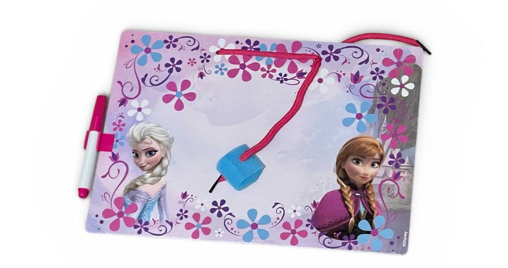Kids Disney Frozen Dry Erase Message Board With Marker Dry Sponge Erase Marker