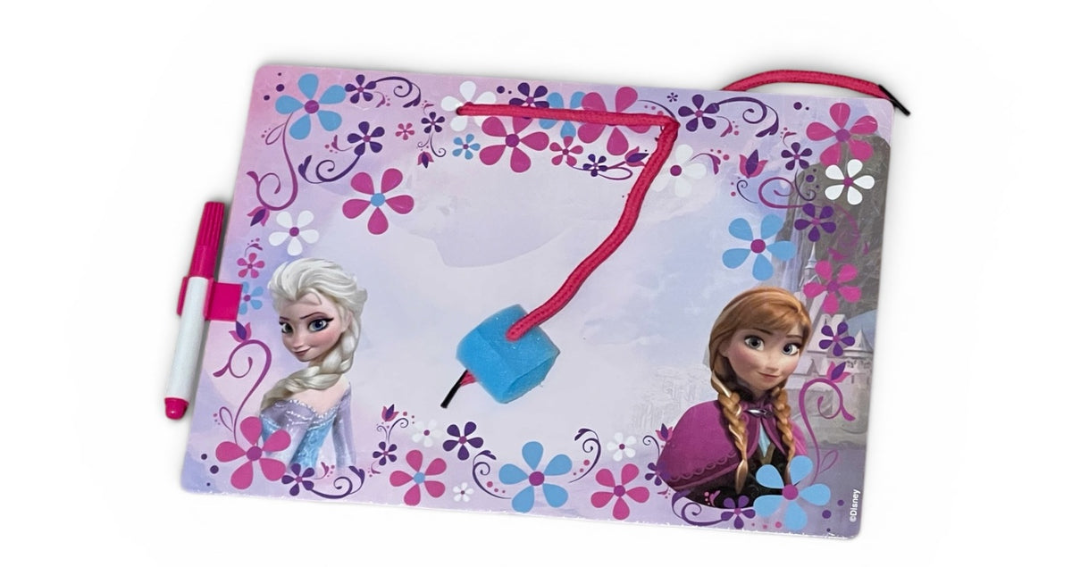 Kids Disney Frozen Dry Erase Message Board With Marker Dry Sponge Erase Marker