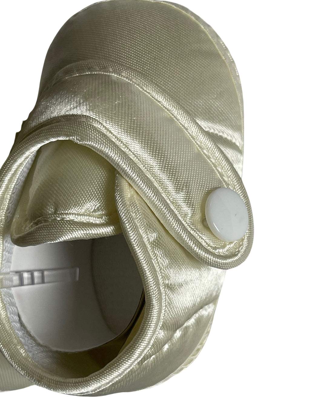 Baby Boys Girls Ivory Bootie Christening Baptism Satin Soft Shoes 0-12 Months