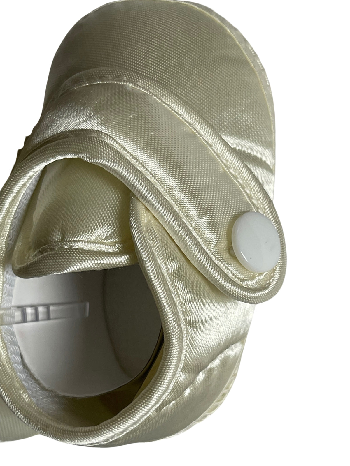 Baby Boys Girls Ivory Bootie Christening Baptism Satin Soft Shoes 0-12 Months