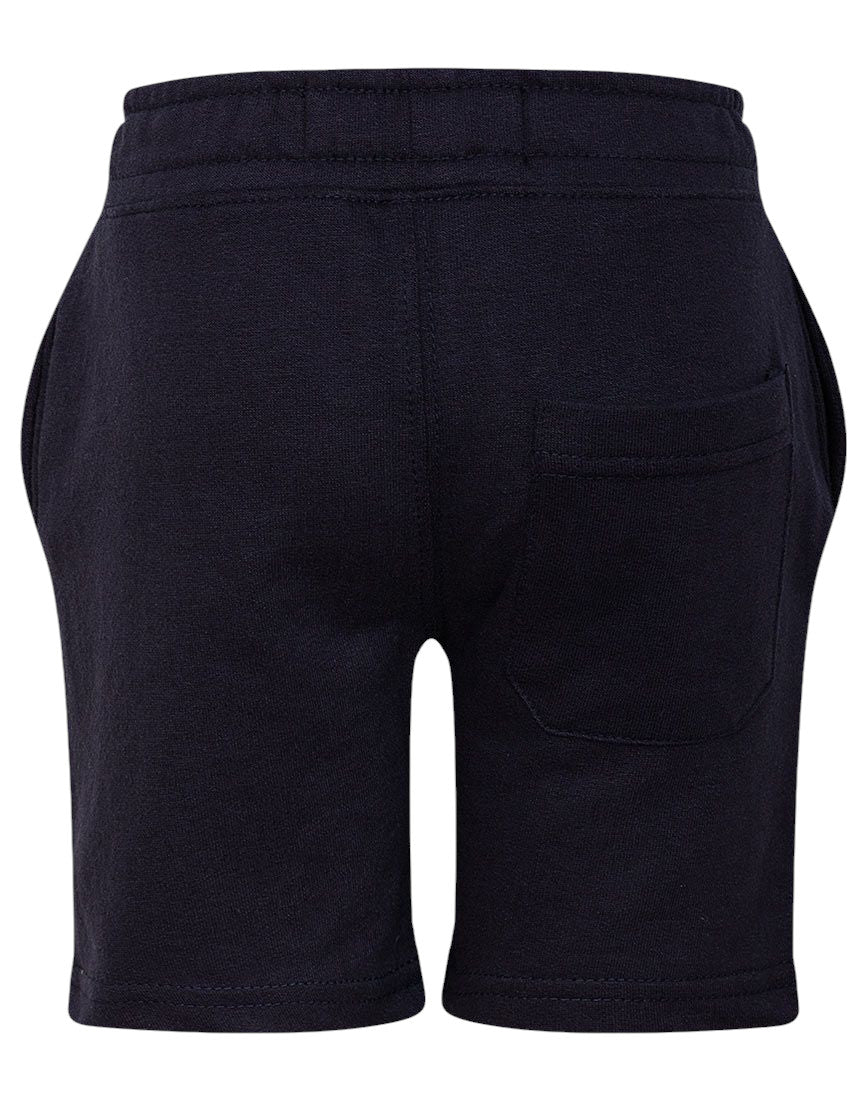 Boys Baby Boys Minoti Navy 1995 Print Elasticated Waist Sweat Shorts