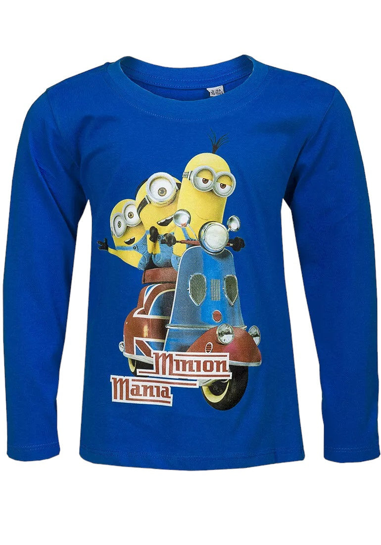 Boys Despicable Me Minions Mania Cotton Long sleeve T-Shirt
