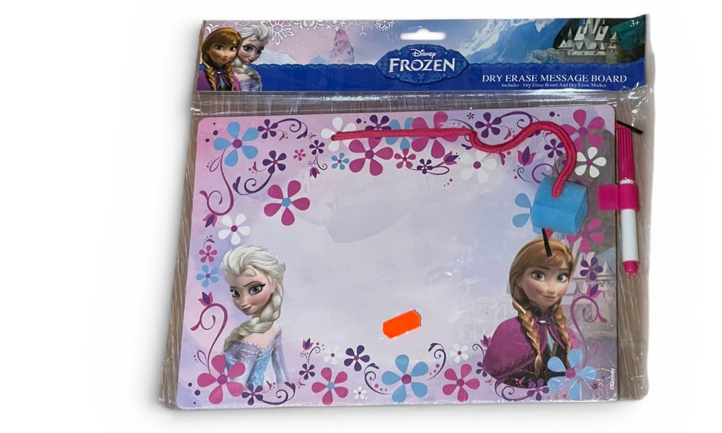 Kids Disney Frozen Dry Erase Message Board With Marker Dry Sponge Erase Marker