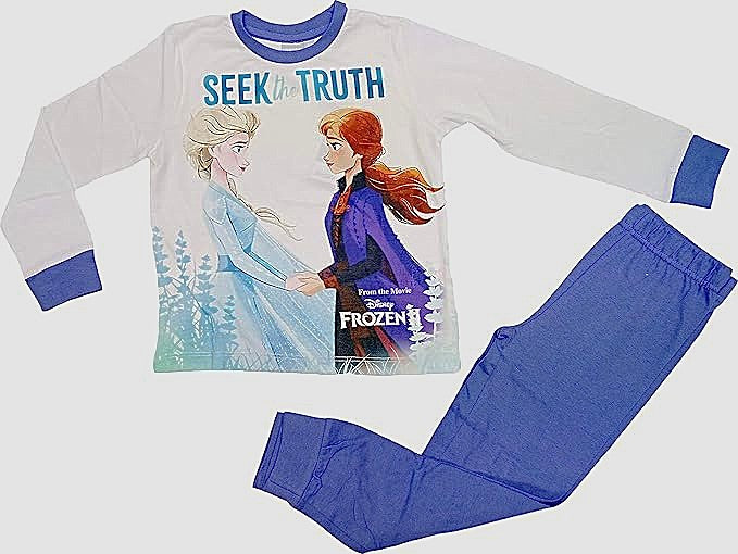 Girls Disney Frozen Elsa Anna Seek The Truth Pyjamas Set