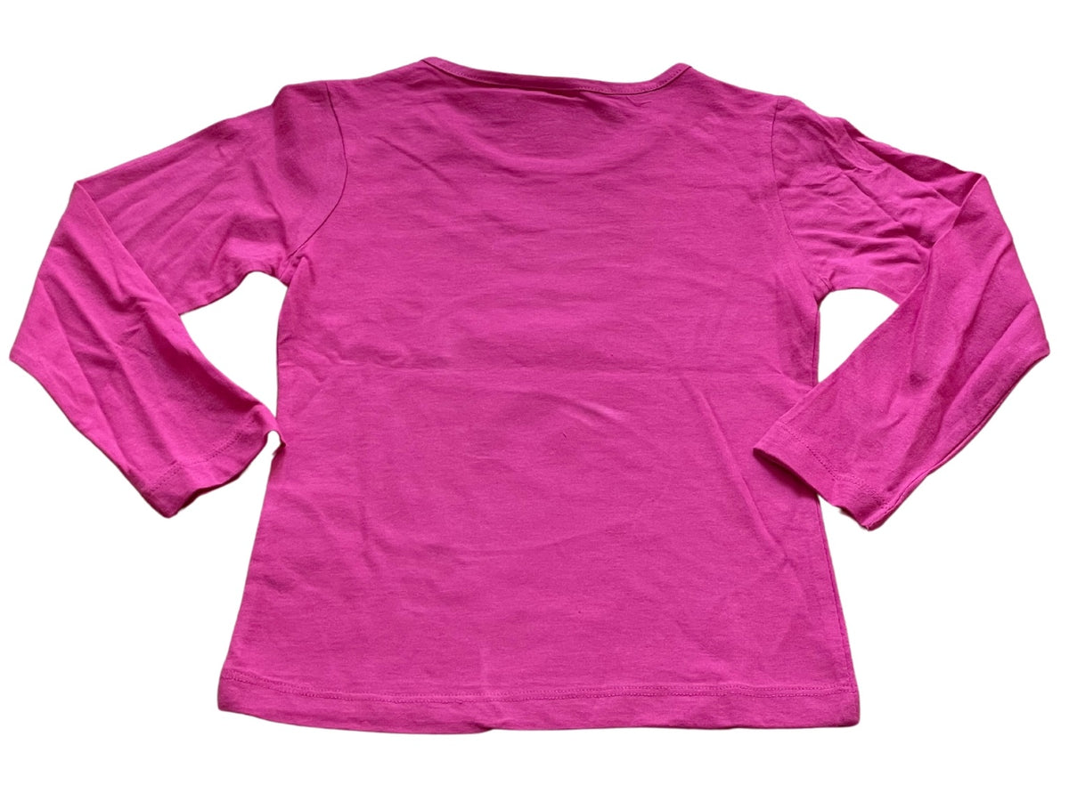 Girls Minion Despicable Me Cerise Yellow Bello Cotton Long Sleeve  Tops