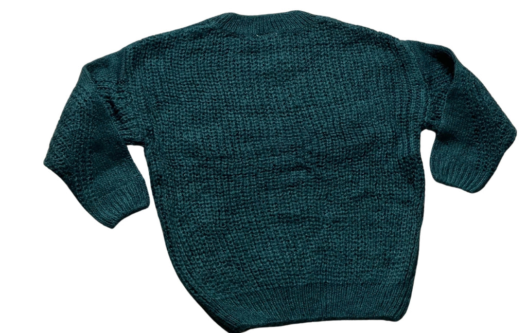 Girls Palamino Cable Knit Crew Ribbed Neck Long Sleeve Jumpers