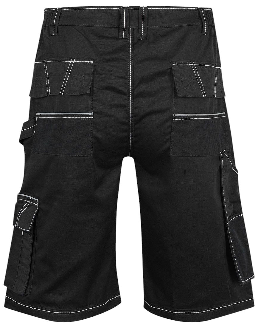 Mens King Craft Combat Cargo Side Elasticated Waistband Durable Workwear Shorts