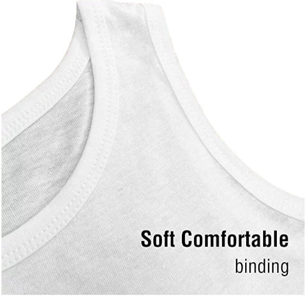 Boys Toddlers White Soft Cotton Sleeveless Vest Underwear Top