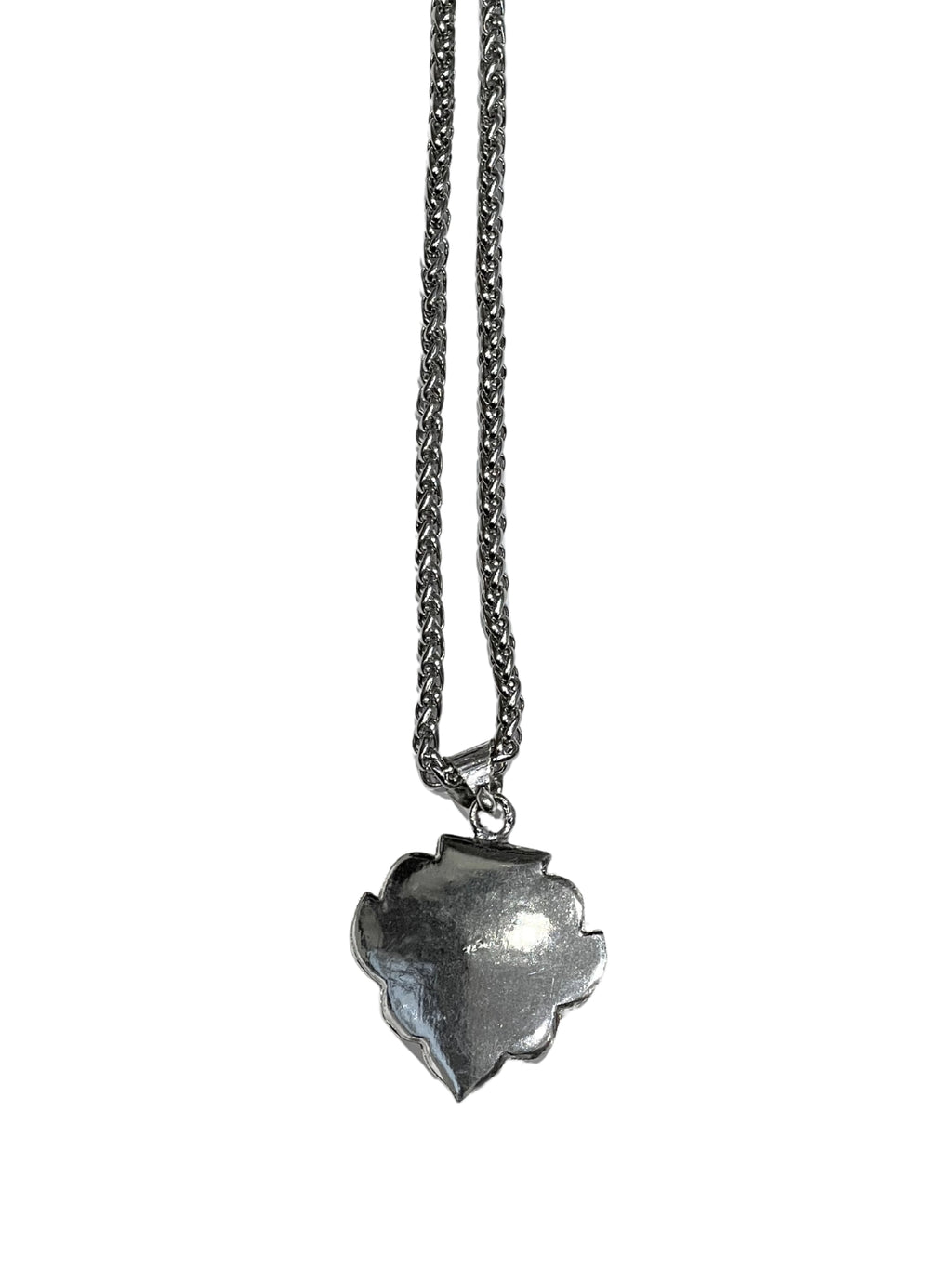 Ladies Rainbow Moonstone 925 Silver Plated Handmade Pendant Link Chain Necklace