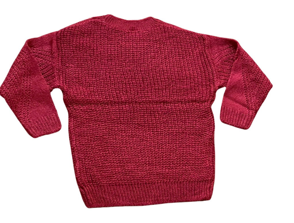 Girls Palamino Cable Knit Crew Ribbed Neck Long Sleeve Jumpers
