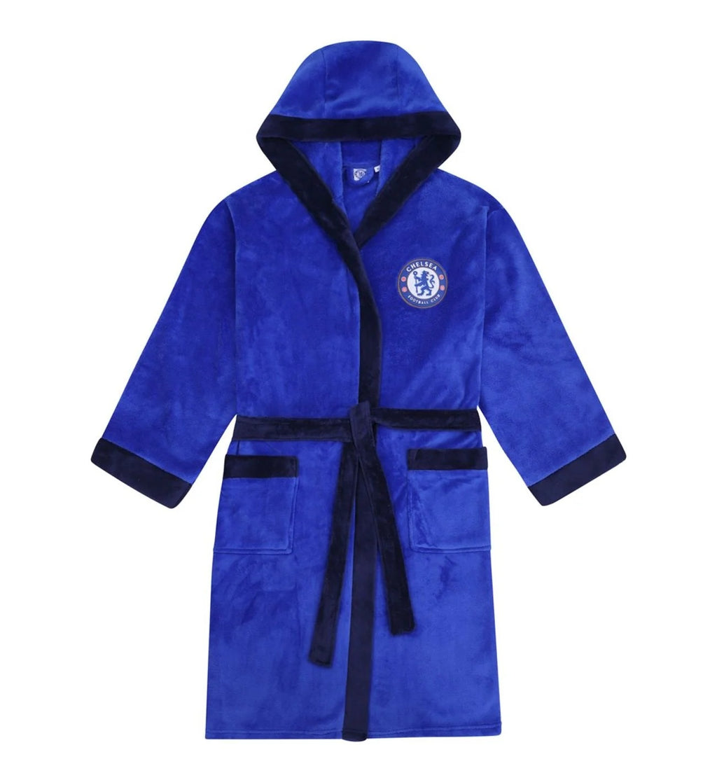 Boys Kids Unisex Chelsea FC Soft Fleece Dressing Gown
