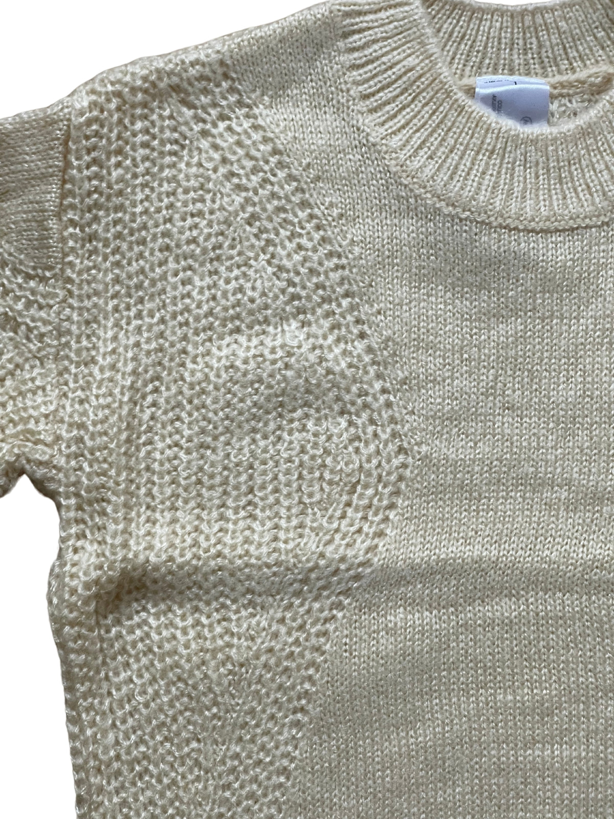 Girls Palamino Cable Knit Crew Ribbed Neck Long Sleeve Jumpers