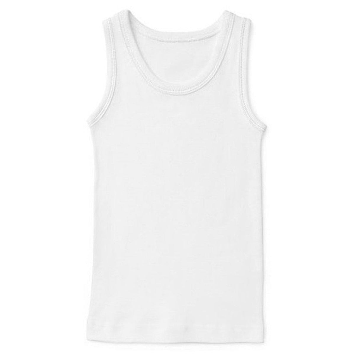Boys Toddlers White Soft Cotton Sleeveless Vest Underwear Top