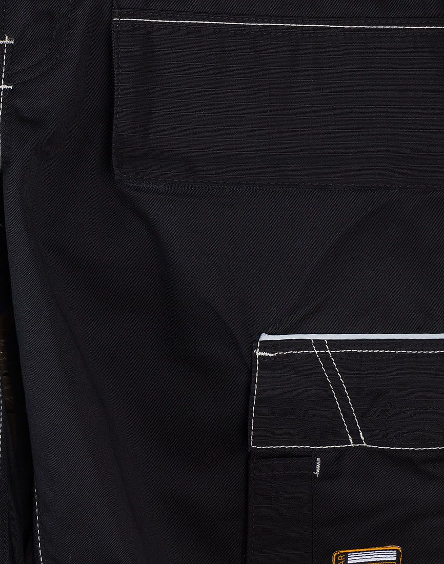 Mens King Craft Combat Cargo Side Elasticated Waistband Durable Workwear Shorts