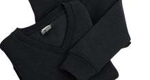 Load image into Gallery viewer, Boys Girls Black V Neck Fleece Pullover Casual School Jumper 2 Pack Sweatshirts
