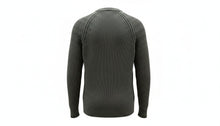 Load image into Gallery viewer, Mens Khaki Ribbed Crew Neck Cotton Rich Ribbed Knit Longsleeve Pullover Jumper M
