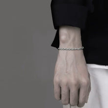 Load image into Gallery viewer, Ladies Gents 925 Sterling Silver Twisted Rope 4MM Chain Bracelets
