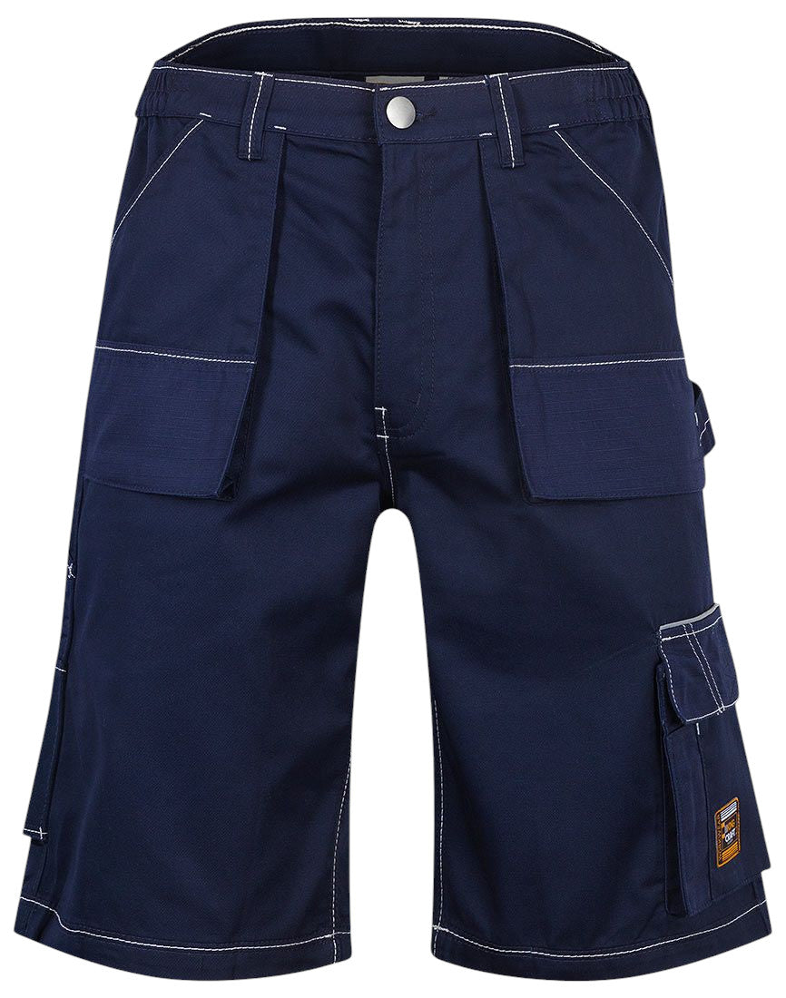 Mens King Craft Combat Cargo Side Elasticated Waistband Durable Workwear Shorts