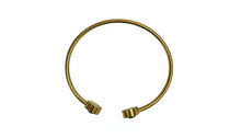 Load image into Gallery viewer, Ladies Gold Plated Blue Stones Open Adjustable Cuff Bracelet Womens Bangle
