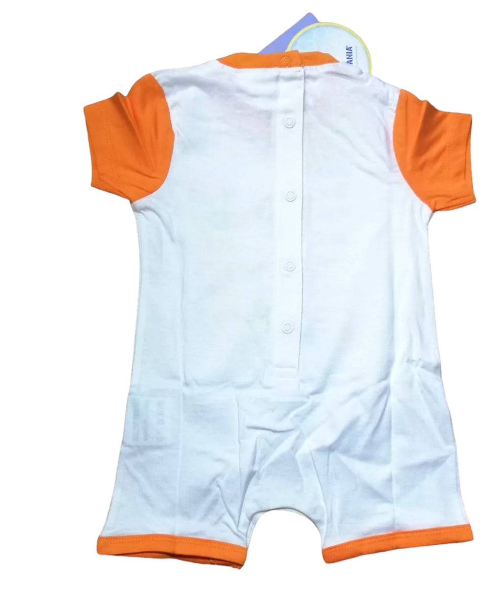 Baby Boy Girl Looney Tunes Funny Short Sleeve Cotton Bodysuit Romper