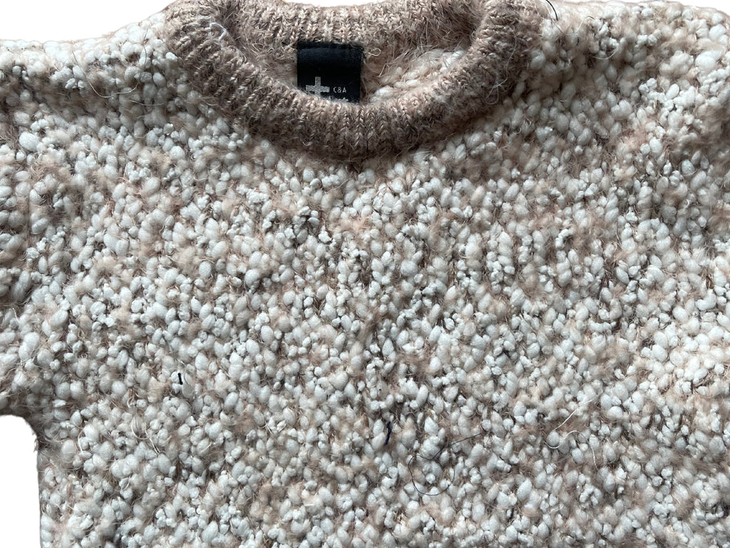Girls Soft Textured Bubble Tight Knitted Warm Jumpers