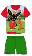 Load image into Gallery viewer, Boys  Bing &amp; Flop Bunny Shortsleeve Top &amp; Pull Up Waist Shorts Pyjamas
