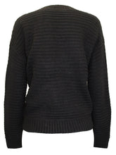 Load image into Gallery viewer, Ladies Wide Ribbed Button Through Soft Knitted V-Neck Plus Size Cardigans
