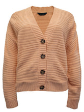 Load image into Gallery viewer, Ladies Wide Ribbed Button Through Soft Knitted V-Neck Plus Size Cardigans
