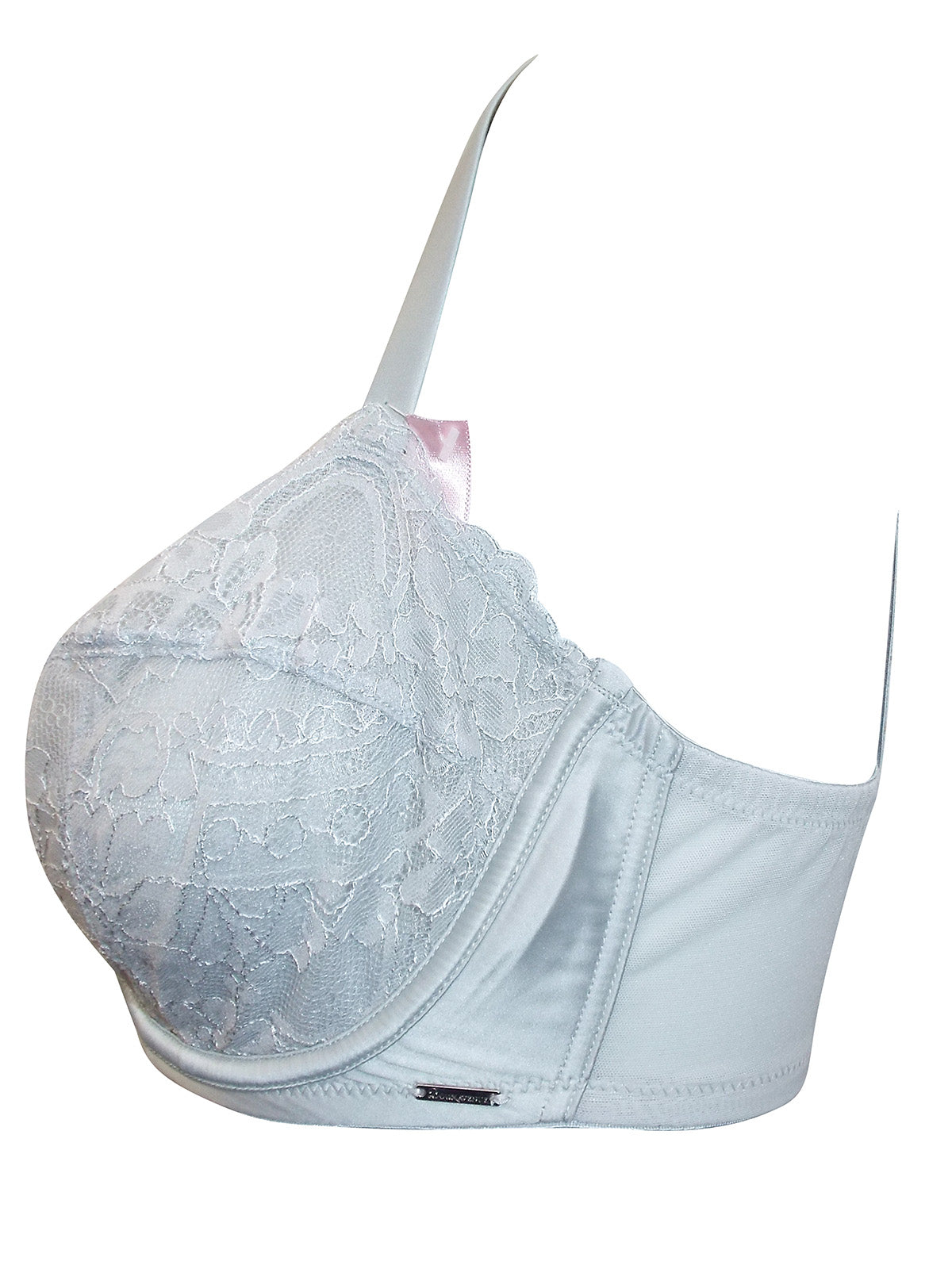 Ladies Boux Avenue Silver Lace Full Cup Underwired Support Bra